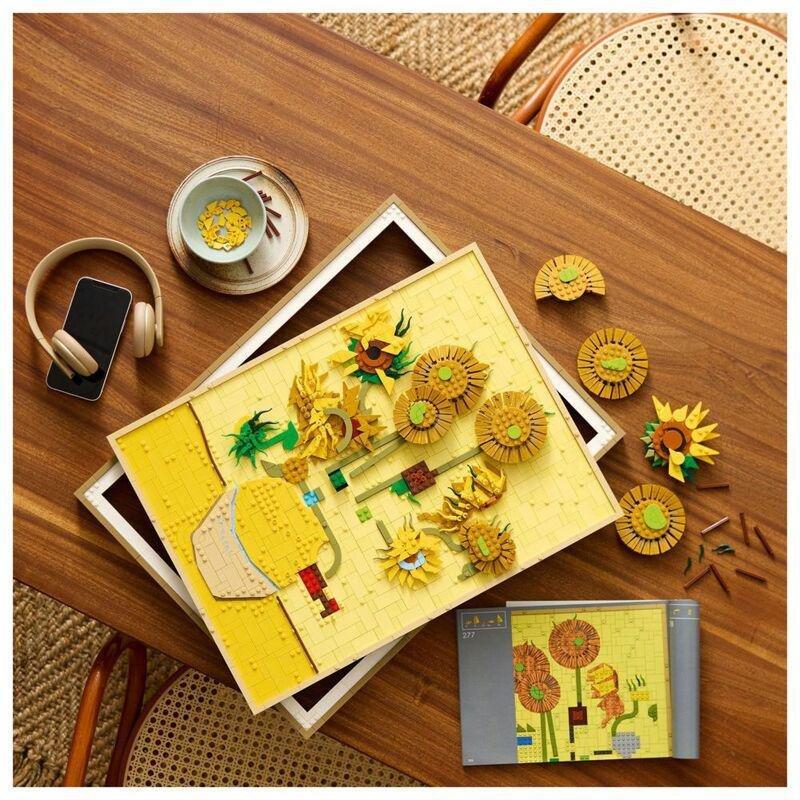 LEGO Art Vincent van Gogh - Sunflowers Wall Artwork Building Set - 31215 (707 Pieces), , medium