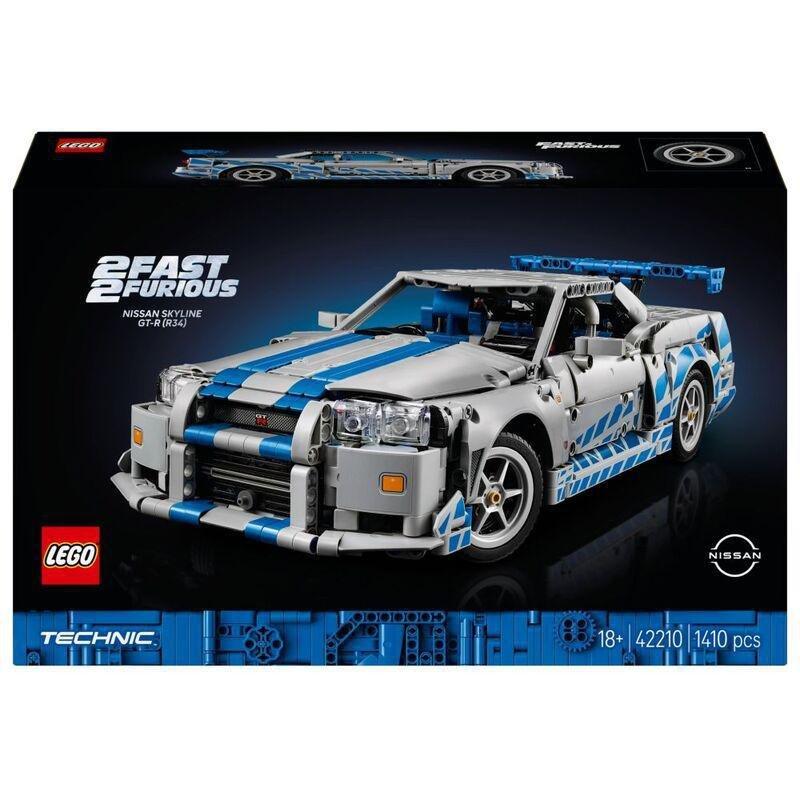 LEGO Technic 2 Fast 2 Furious Nissan Skyline GT-R (R34) Car Model Kit - 42110 (264 Pieces), , large image number 2