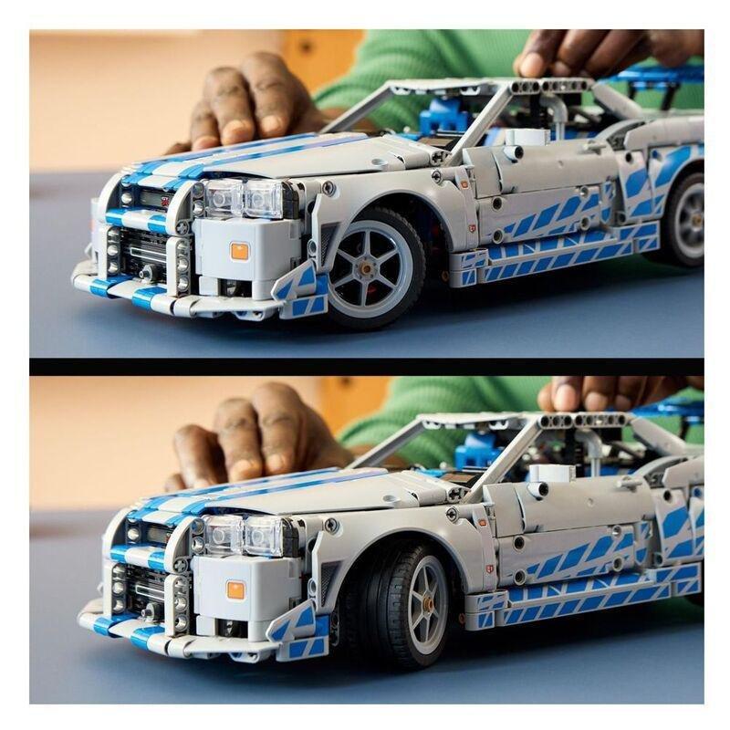 LEGO Technic 2 Fast 2 Furious Nissan Skyline GT-R (R34) Car Model Kit - 42110 (264 Pieces), , large image number 3