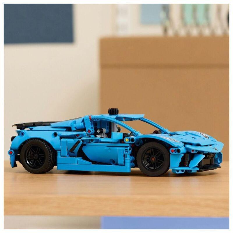 LEGO Technic Chevrolet Corvette Stingray Blue Car Model Kit - 42217 (732 Pieces), , large image number 4