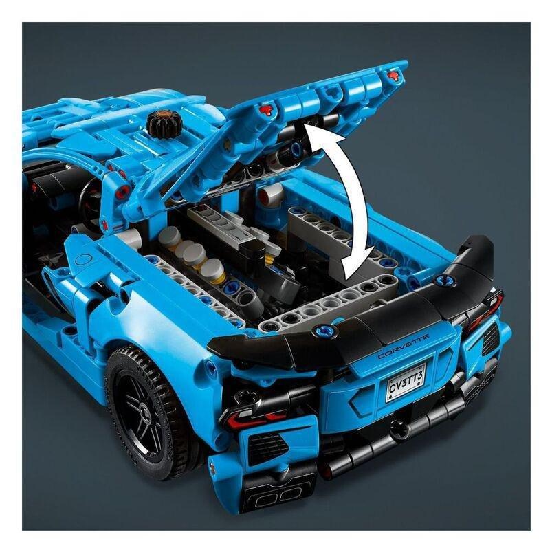LEGO Technic Chevrolet Corvette Stingray Blue Car Model Kit - 42217 (732 Pieces), , large image number 5