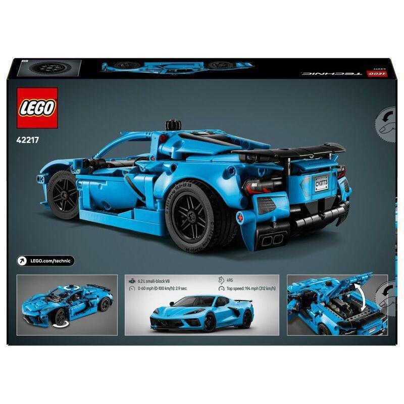 LEGO Technic Chevrolet Corvette Stingray Blue Car Model Kit - 42217 (732 Pieces), , large image number 8
