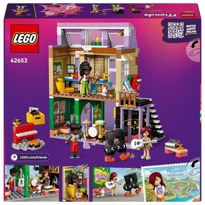 LEGO Friends Music Shop & Apartment Building Set Pretend-Play Toy - 42653 (1359 Pieces), , large image number 1
