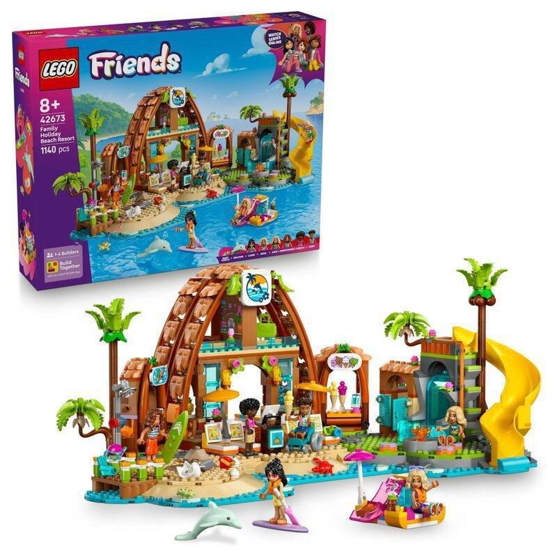 LEGO Friends Family Holiday Beach Resort Building Set - 42673 (682 Pieces), , medium