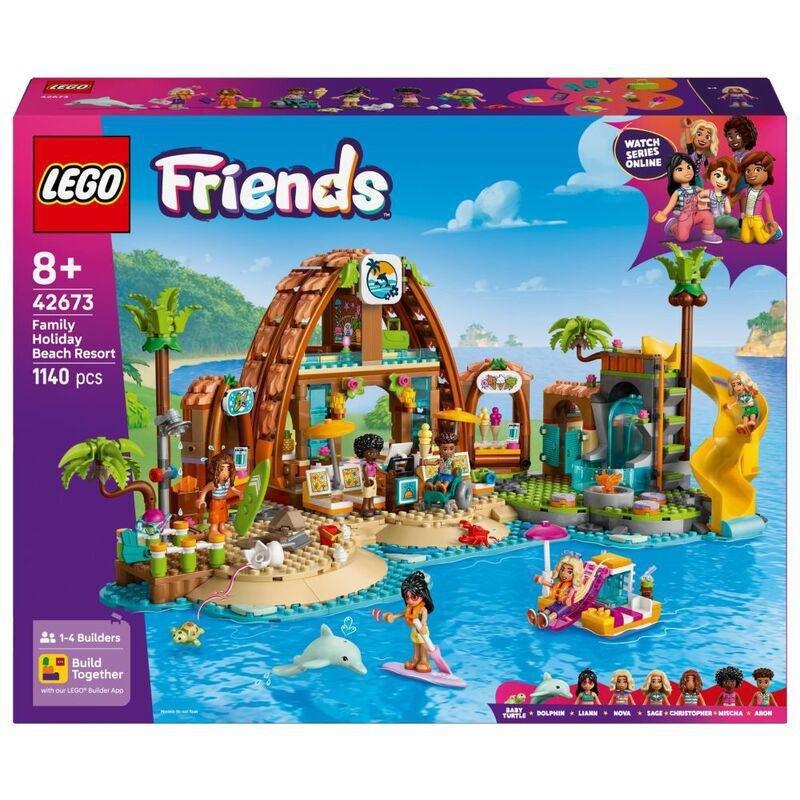 LEGO Friends Family Holiday Beach Resort Building Set - 42673 (682 Pieces), , large image number 1