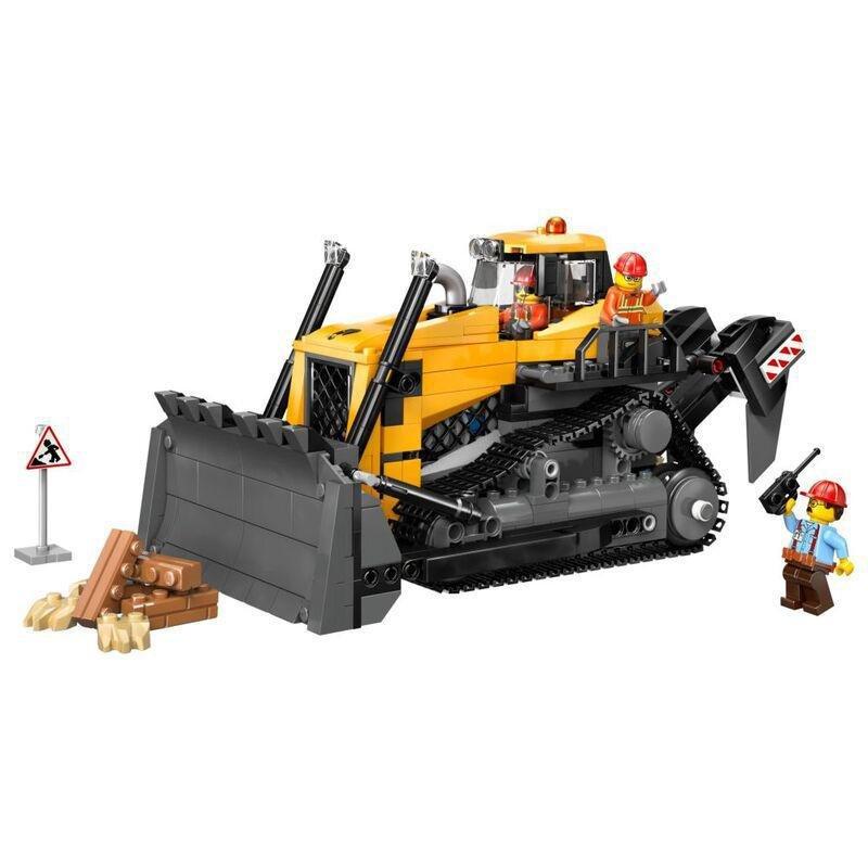 LEGO City Yellow Bulldozer Construction Site Building Toy Playset - 60466 (665 Pieces), , large image number 1