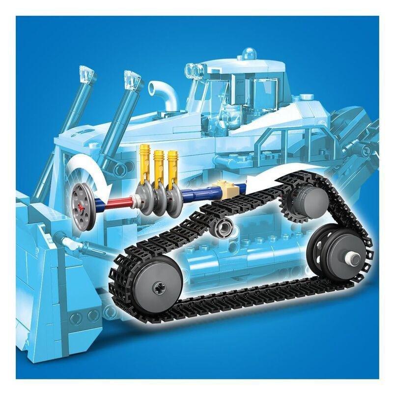LEGO City Yellow Bulldozer Construction Site Building Toy Playset - 60466 (665 Pieces), , large image number 4