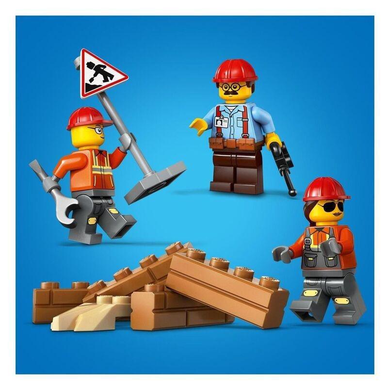 LEGO City Yellow Bulldozer Construction Site Building Toy Playset - 60466 (665 Pieces), , large image number 5