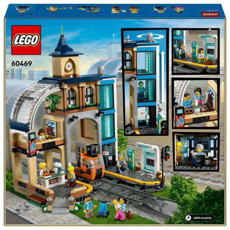 LEGO City Central Train Station Set for Fans of Construction Toys - 60469 (143 Pieces), , medium