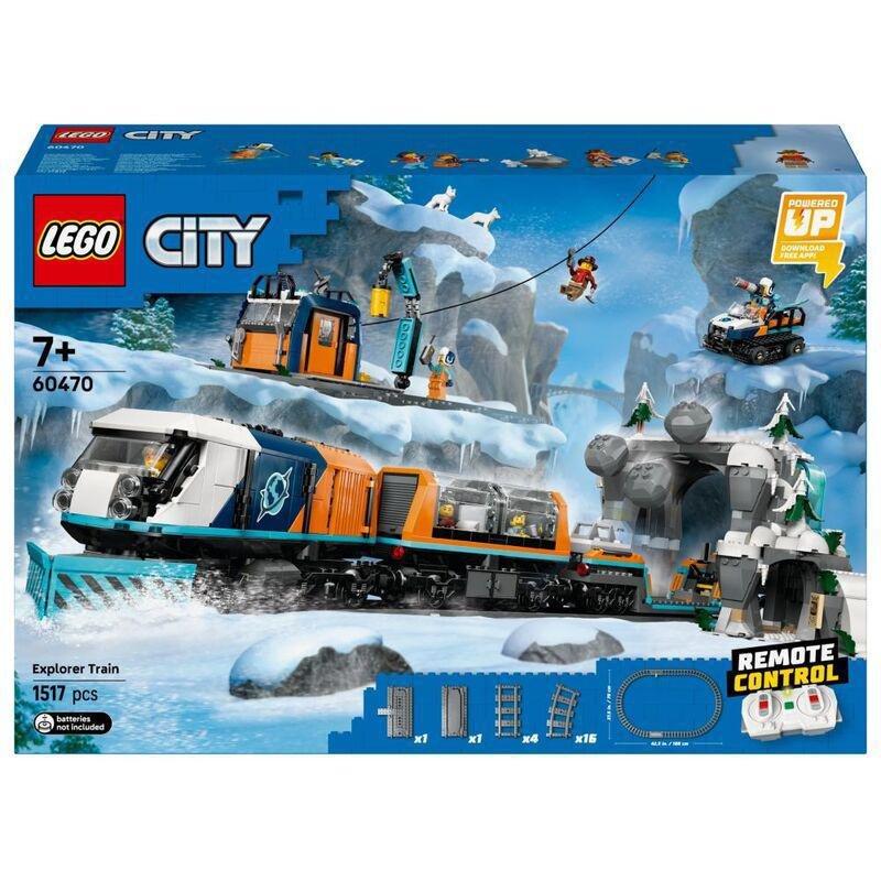 LEGO City Explorers’ Arctic Polar Express Train Toy Vehicle Set - 60470 (1517 Pieces), , medium