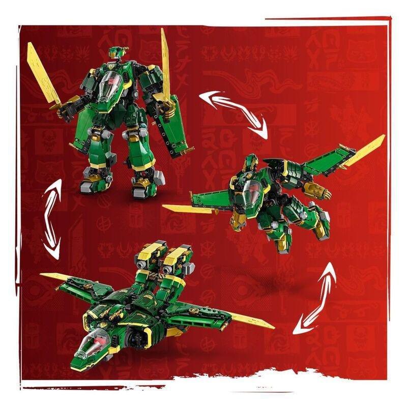 LEGO NINJAGO Lloyd’s Jet Mech Ninja Toy Building Kit - 71845 (752 Pieces), , medium