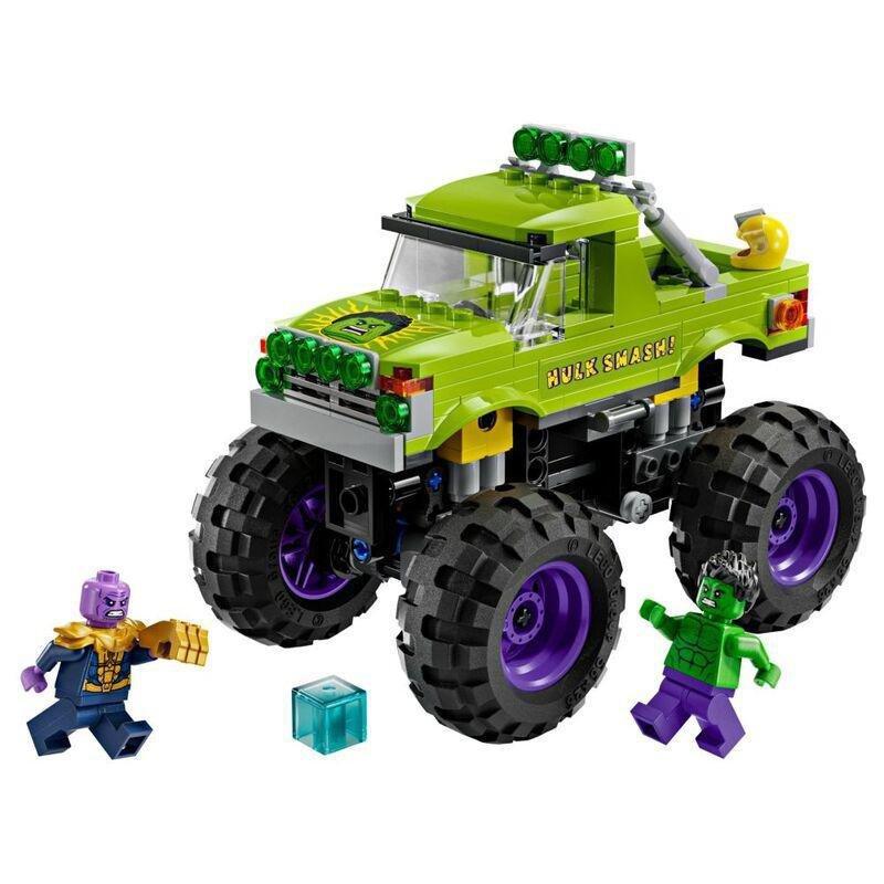 LEGO Marvel The Hulk Truck vs. Thanos Super Hero Building Toy Vehicle - 76312 (243 Pieces), , large image number 1