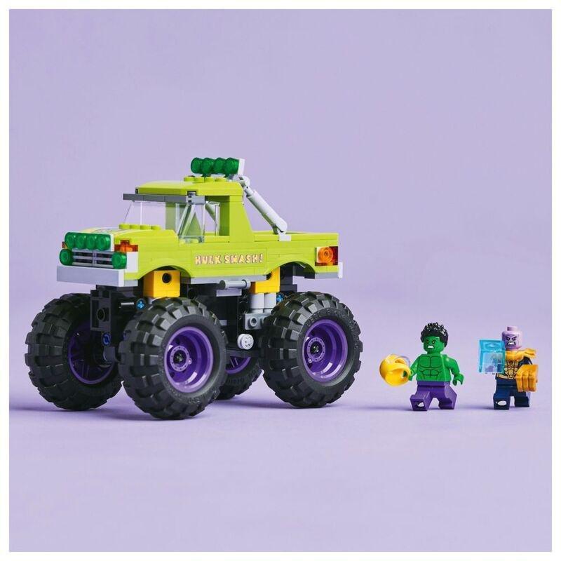 LEGO Marvel The Hulk Truck vs. Thanos Super Hero Building Toy Vehicle - 76312 (243 Pieces), , large image number 4