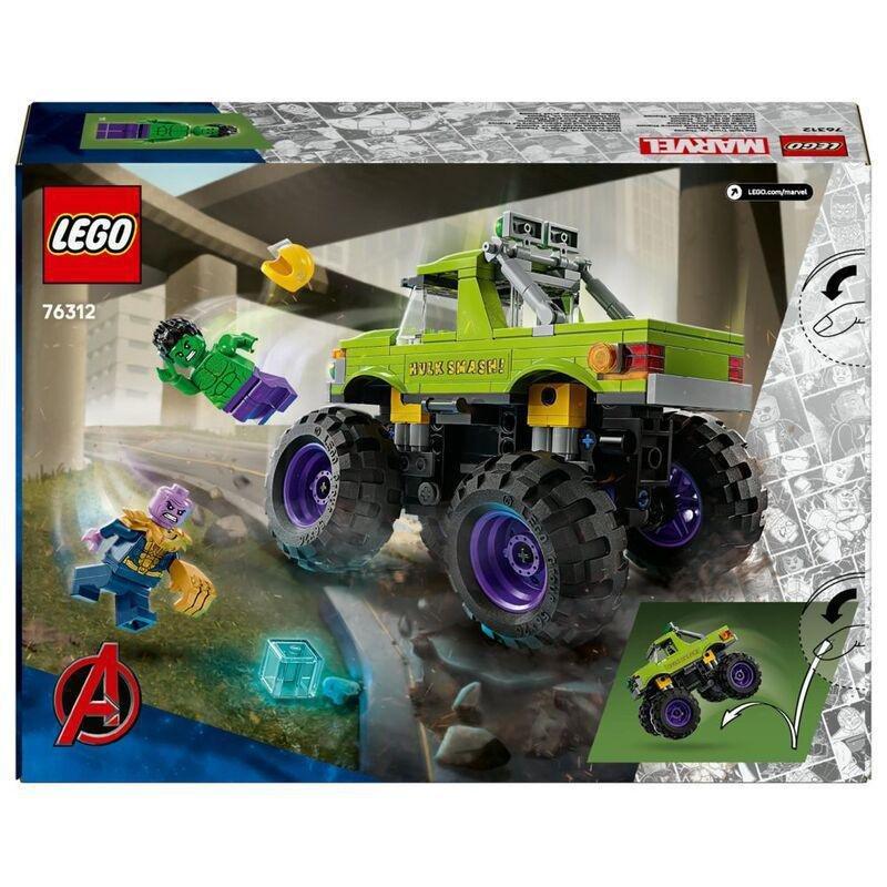 LEGO Marvel The Hulk Truck vs. Thanos Super Hero Building Toy Vehicle - 76312 (243 Pieces), , large image number 8
