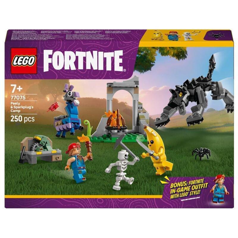 LEGO Fortnite Peely & Sparkplug’s Camp Video Game Building Set - 77075 (300 Pieces), , large image number 1