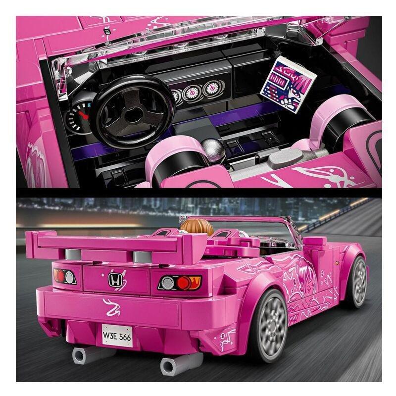 LEGO Speed Champions 2 Fast 2 Furious Honda S2000 Car Toy - 77241 (546 Pieces), , large image number 6