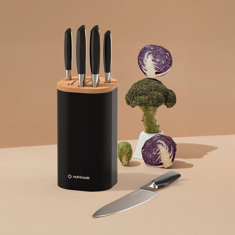 Nutricook Essentials Everyday Knife Set - Black, , large image number 3