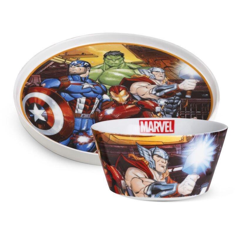 EGAN Marvel Set Side (Plate+Bowl) - Avengers, , large image number 0
