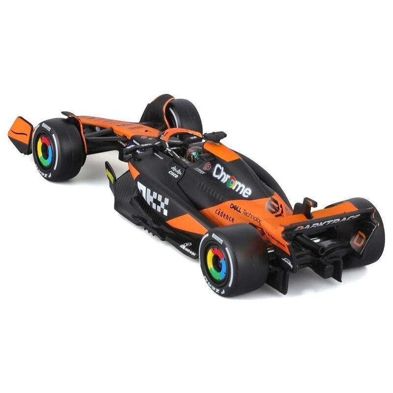 Bburago Formula 1 Mclaren Team Miami Gp 2024 # 81 Mcl38 1.43 With Helmet & Plastic Stand Die Cast, , large image number 2