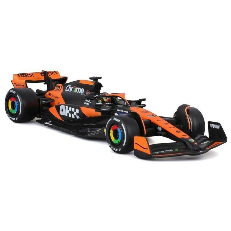 Bburago Formula 1 Mclaren Team Miami Gp 2024 # 81 Mcl38 1.43 With Helmet & Plastic Stand Die Cast, , large image number 3