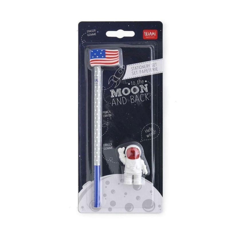 Legami To The Moon And Back - Pencil & Eraser Set, , large image number 3