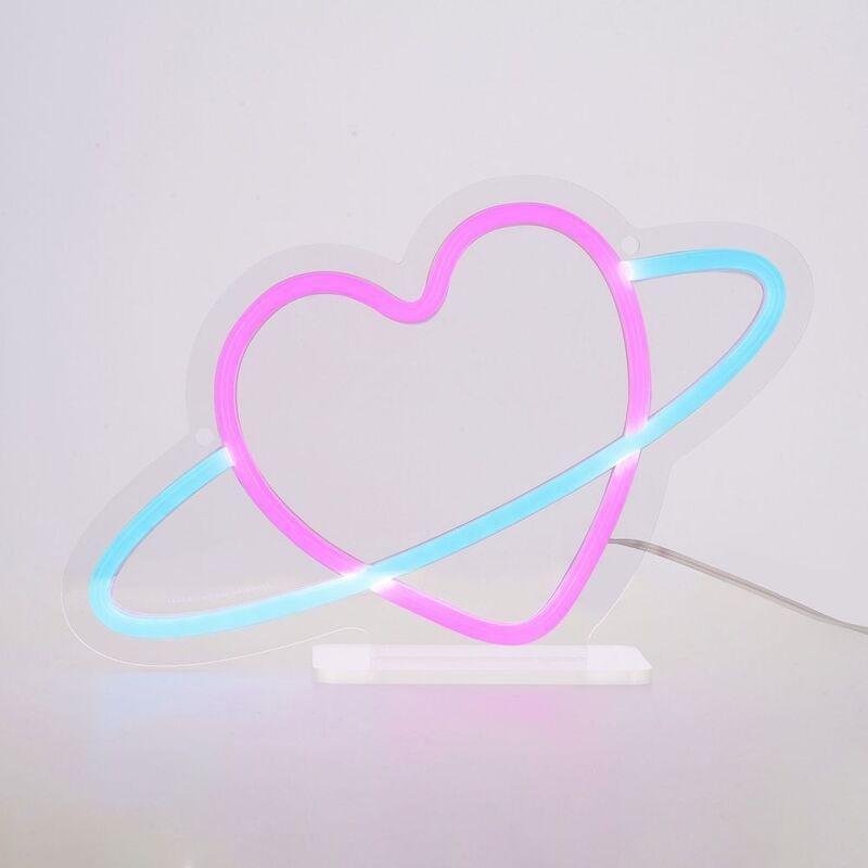 Legami Neon-Effect LED Sign - It's a Sign - Planet Heart, , large image number 0