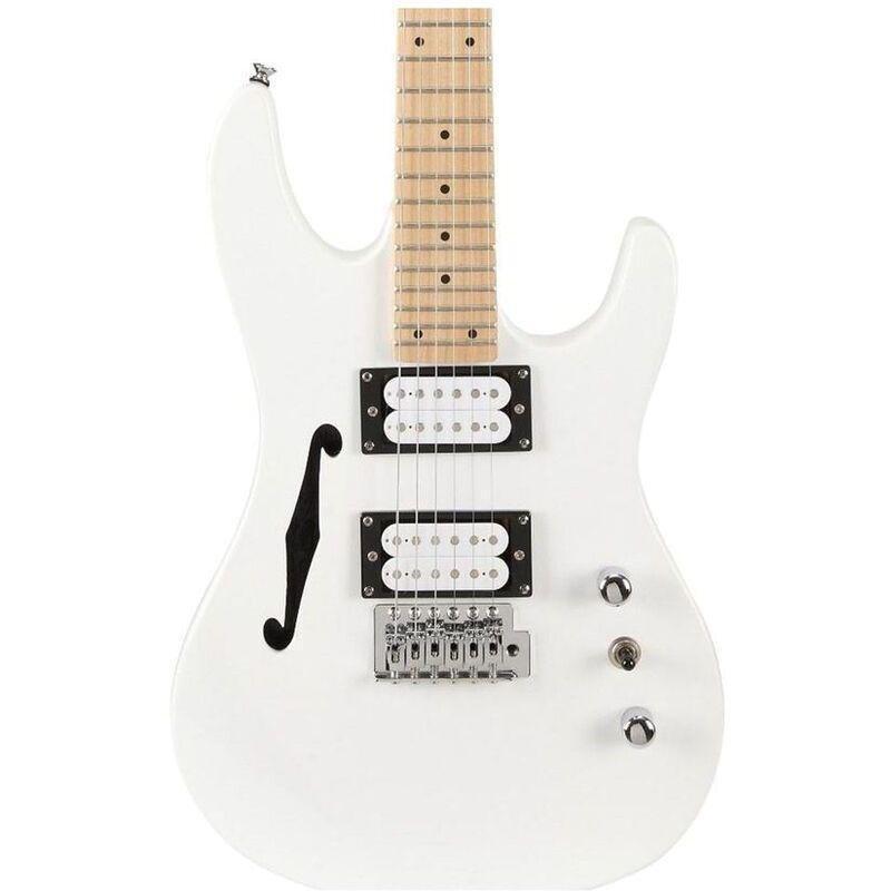 SX Guitar SE/MINI/H/WT Hawk Seml Hollowbody Se Mini Electric Guitar - White, , large image number 0