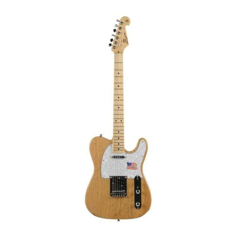SX Guitar STL/ASH/NA Telecaster Electric Guitar - Natural, , large image number 2
