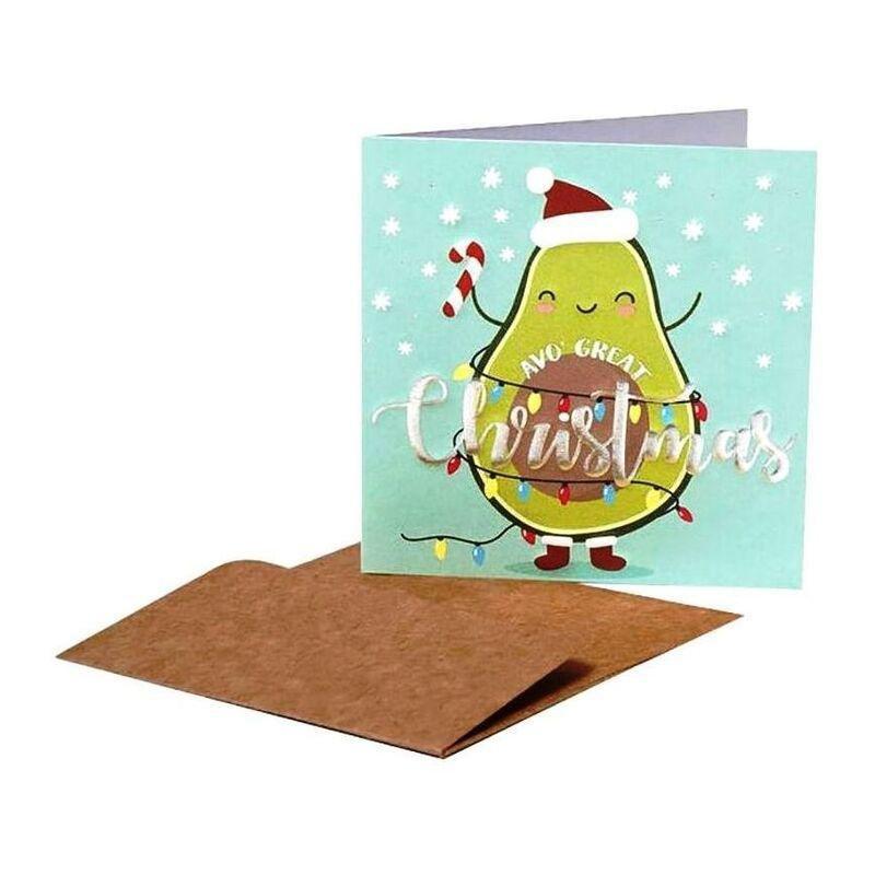 Legami Christmas Avogreat Greeting Card (7 x 7cm), , medium