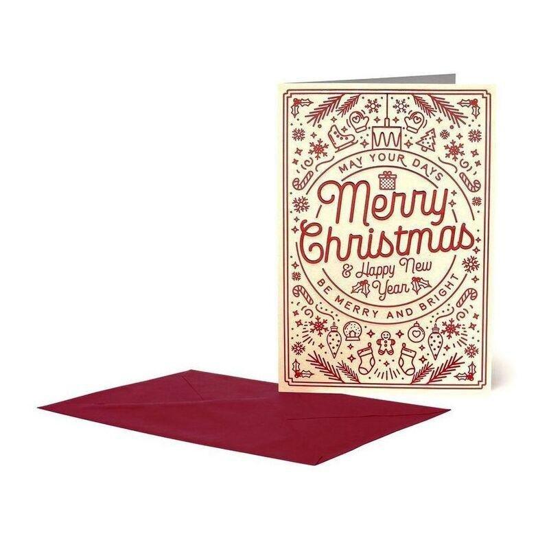 Legami Unusual Christmas Greeting Cards Merry Christmas, , medium
