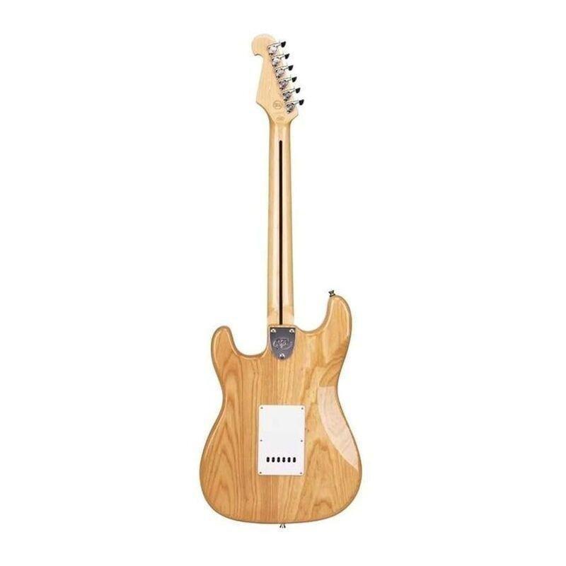 SX Guitar SST/ASH/NA Swamp Ash Electric Guitar - Natural, , large image number 2