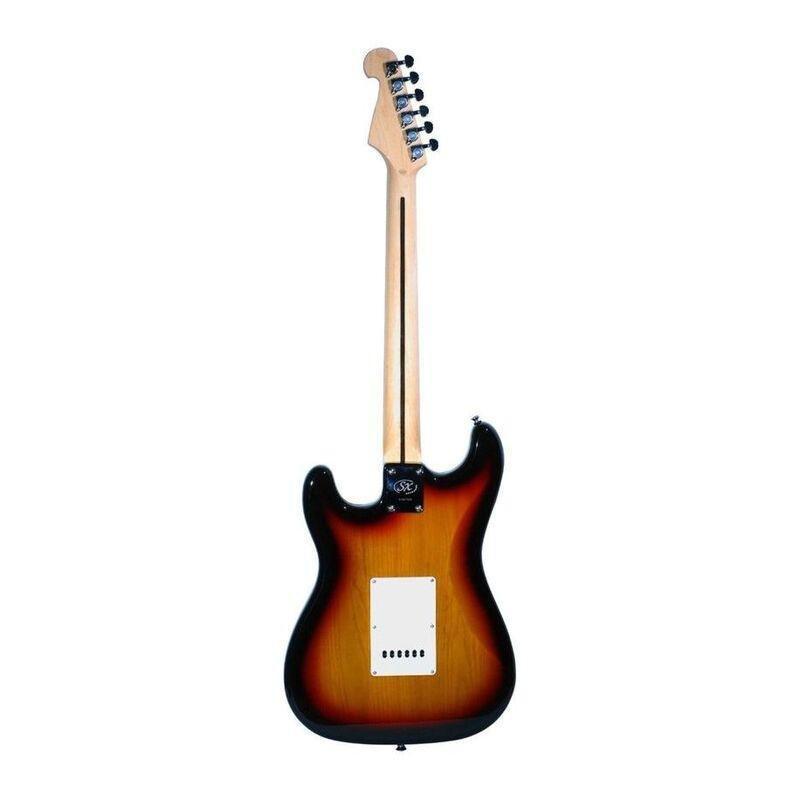 SX Guitar SST/ASH/R/3TS American Swamp Ash Hollowbody Electric Guitar - Sunburst, , large image number 2