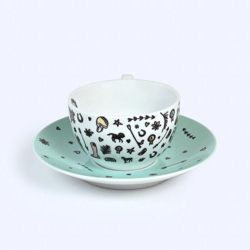 Silsal Al Khail Teacups And Saucers (Set Of 2), , large image number 1