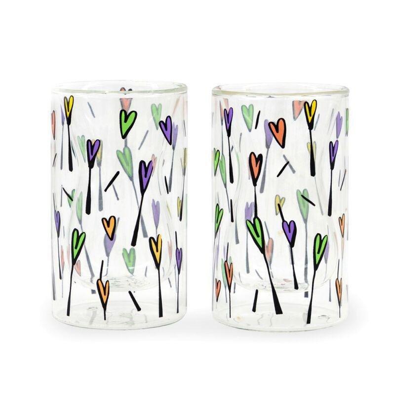 Silsal Hubbak Double Wall Glass Cups For Tea Karak Coffee Hot And Cold Drinks Beverages (Set Of 2), , large image number 0