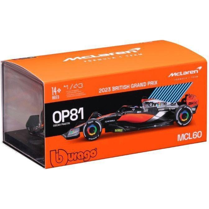 Bburago 18-38088 (#81) 1.43 Race - Mclaren F1 Team Mcl60 (2023) (W/ Helmet), , large image number 2
