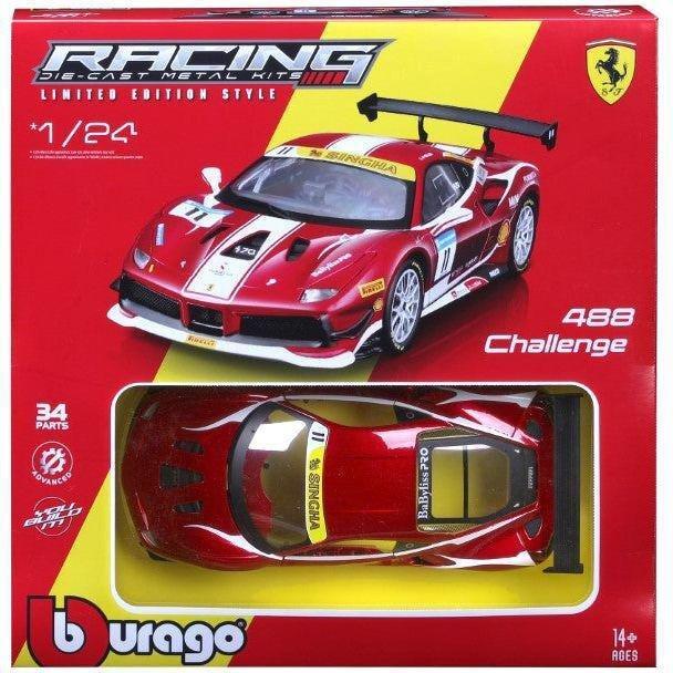 Bburago 18-26582 1.24 Ferrari Racing Model Kit - 488 Challenge (Formula Racing 2017), , large image number 1