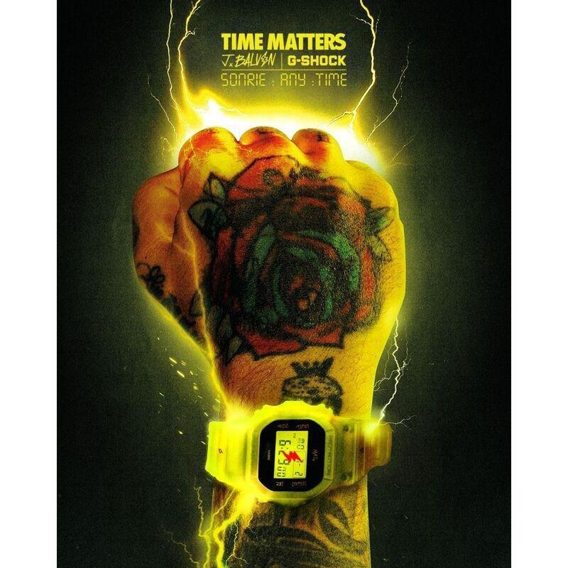 Casio G-Shock J Balvin Collaboration Model Dwe-5600Jb-1A9Dr Yellow, , large image number 2