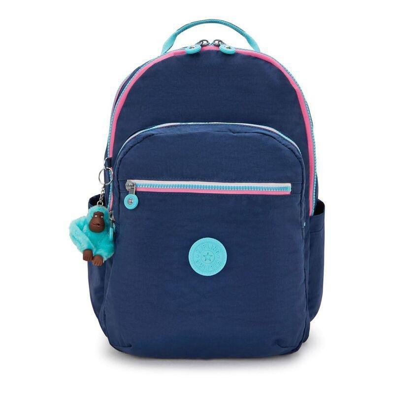 Kipling Seoul College Extra Resort Navy Backpacks, , medium