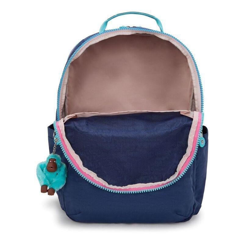 Kipling Seoul College Extra Resort Navy Backpacks, , large image number 2