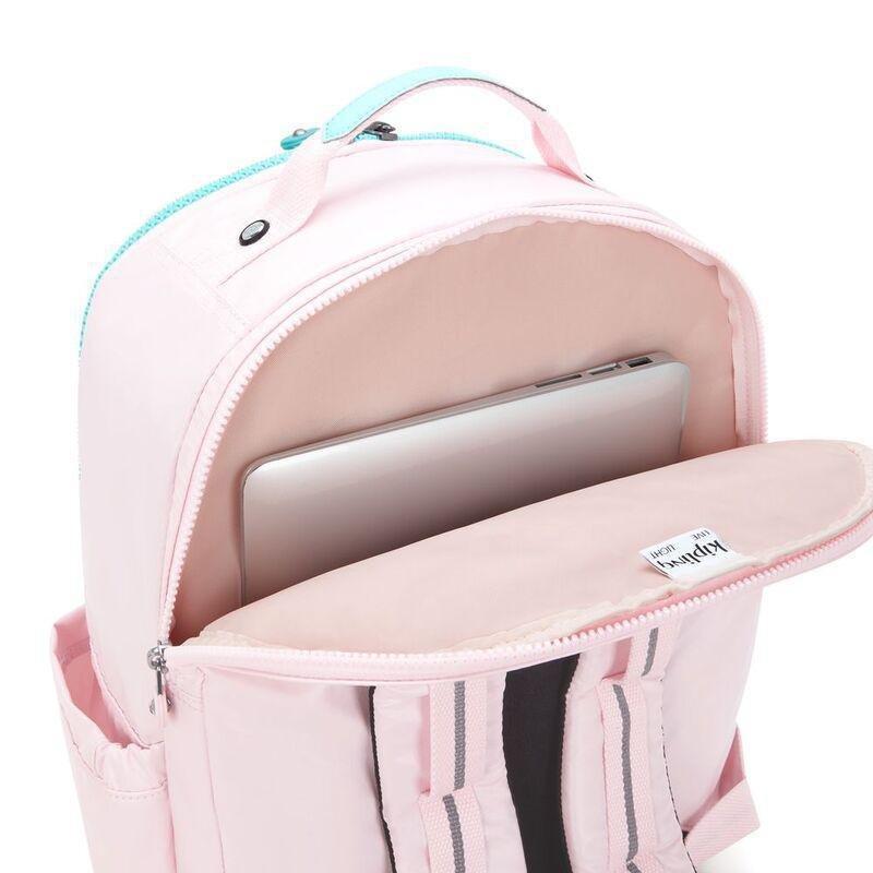 Kipling Seoul College Extra Sea Pink Met Backpacks, , large image number 3