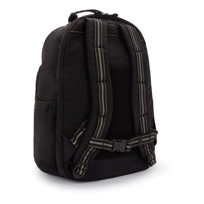 Kipling Seoul College Extra True Black Backpacks, , medium
