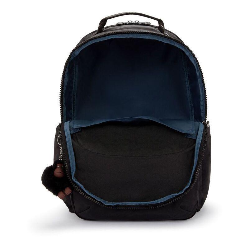 Kipling Seoul College Extra True Black Backpacks, , large image number 1