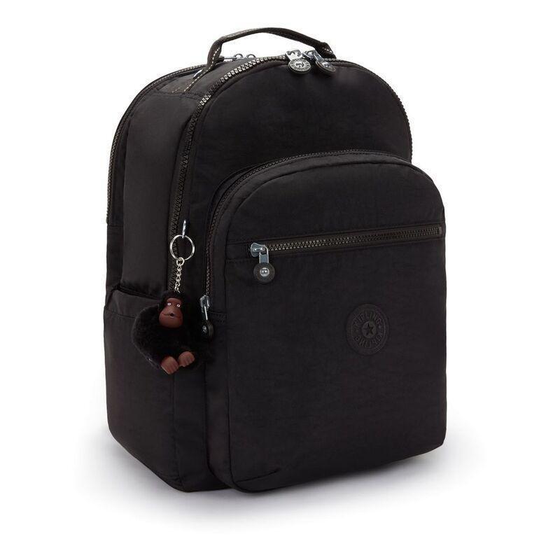 Kipling Seoul College Extra True Black Backpacks, , large image number 2
