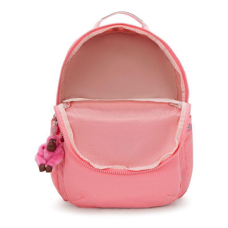 Kipling Seoul College Extra Coral Sea Backpacks, , large image number 2
