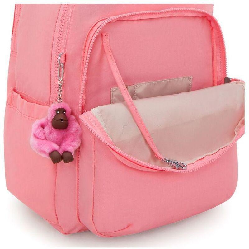 Kipling Seoul College Extra Coral Sea Backpacks, , large image number 4