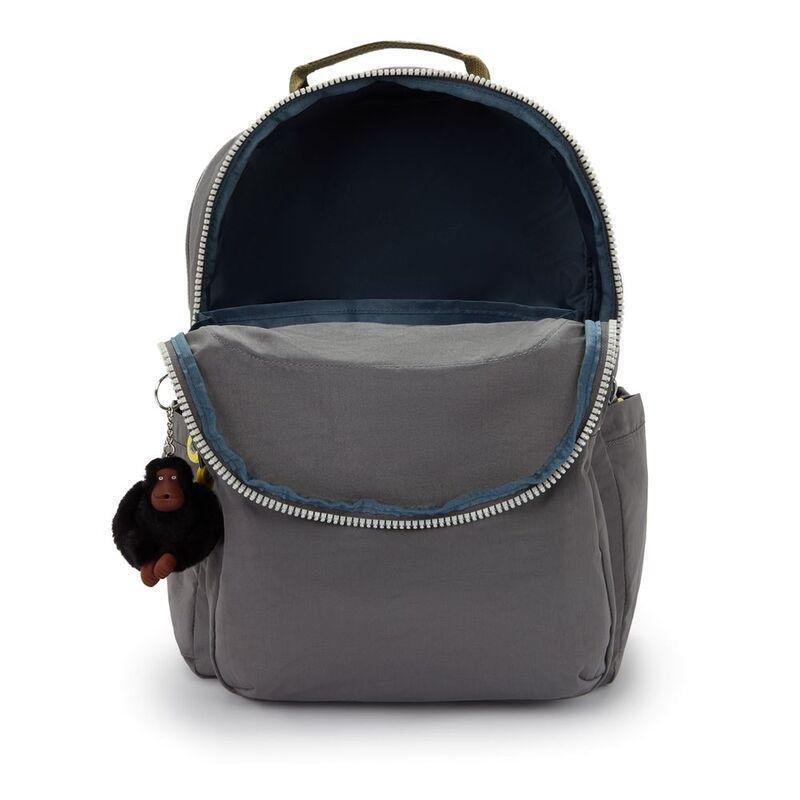 Kipling Seoul College Extra Back To Grey Backpacks, , medium