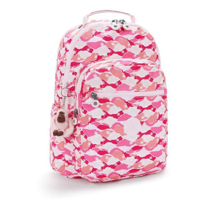 Kipling Seoul Lap Pink Palm Backpacks, , large image number 3
