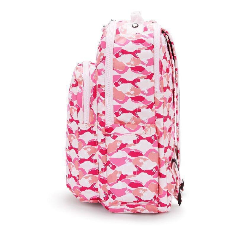 Kipling Seoul Lap Pink Palm Backpacks, , large image number 4