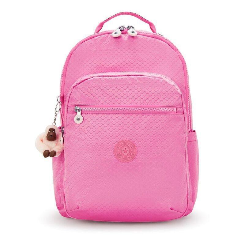 Kipling Seoul Lap Pink Mermaid Em Backpacks, , medium