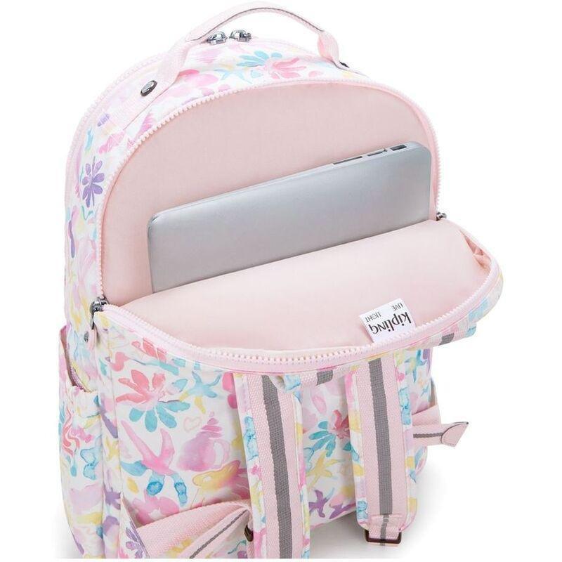 Kipling Seoul Lap Aqua Sea Backpacks, , large image number 4
